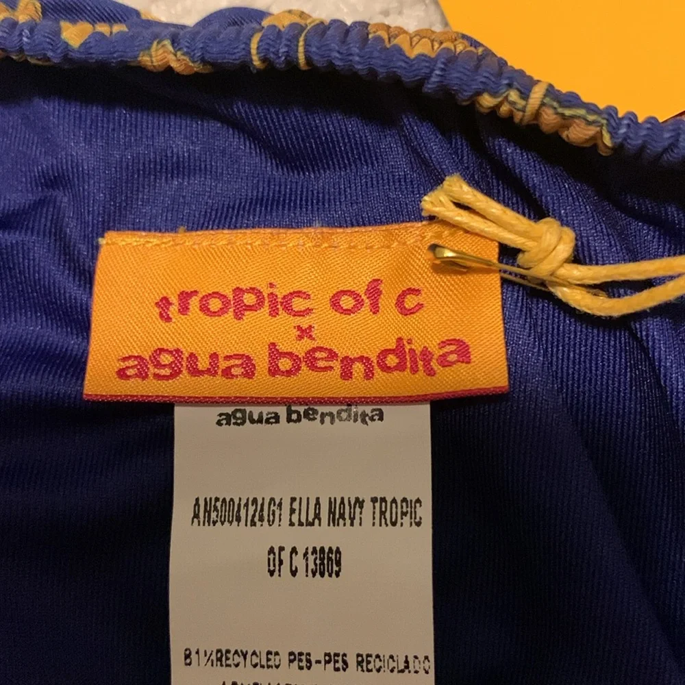 AGUA BENDITA Ella Navy Baby Bloomer Size 9-12 Months NWT